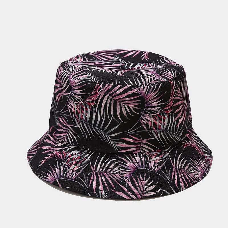 BK00066 Chapéu balde de algodão com estampa floral