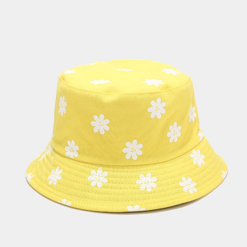 Chapéu balde feminino com impressão de flores BK00065