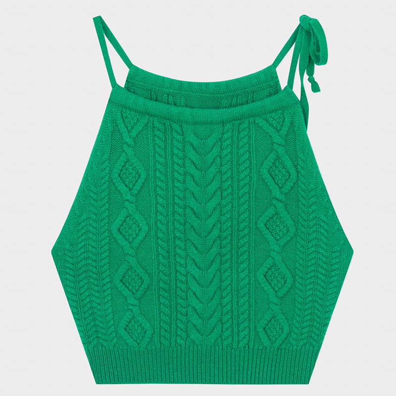 ML2239 Sweet Cool Style Camisole Suspensórios de malha curtos