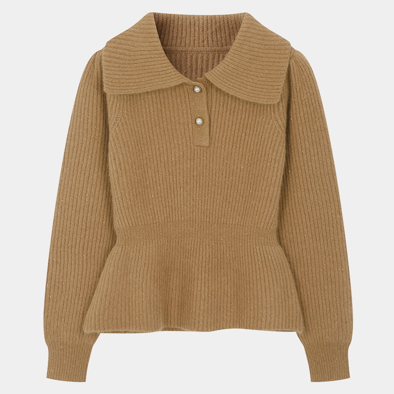 ML2215 Suéter de malha feminina fina com cintura francesa
