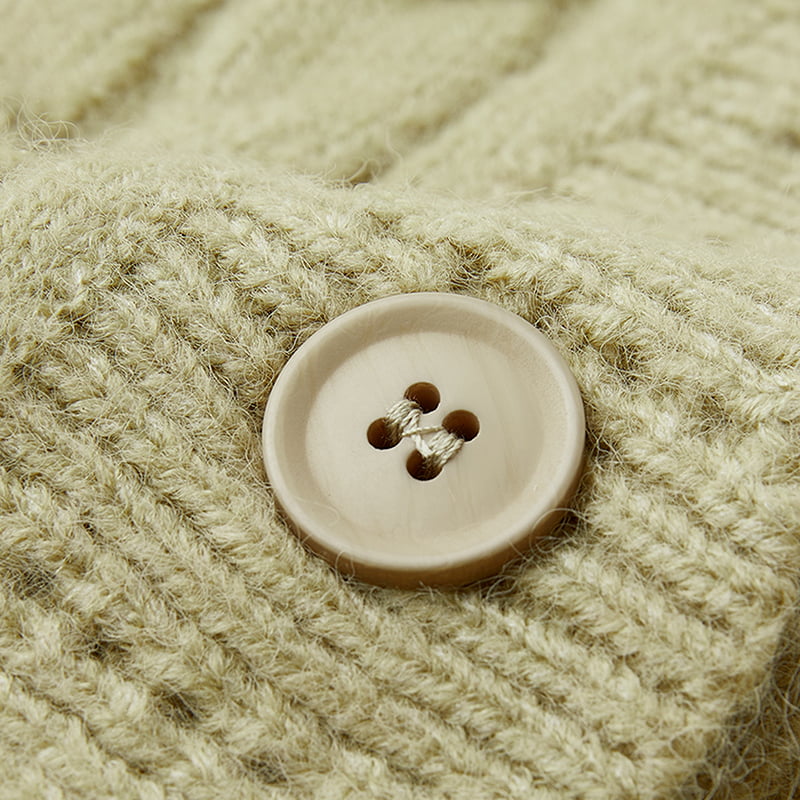 ML2213 Casaco Cardigan Retro Japonês Abacate Verde Feito à Mão ML2213 Casaco Cardigan Retro Japonês Abacate Verde Feito à Mão